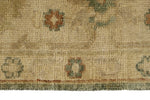 8x10 Green and Ivory Turkish Oushak Rug