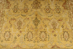 6x9 Beige and Ivory Turkish Oushak Rug