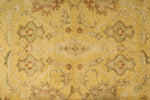 6x9 Beige and Ivory Turkish Oushak Rug