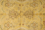 6x9 Beige and Ivory Turkish Oushak Rug