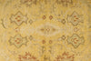 6x9 Beige and Ivory Turkish Oushak Rug