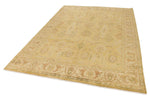 6x9 Beige and Ivory Turkish Oushak Rug