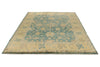 8x10 Green and Ivory Turkish Oushak Rug
