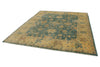 8x10 Green and Ivory Turkish Oushak Rug
