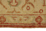 8x10 Red and Ivory Turkish Oushak Rug
