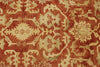 8x10 Red and Ivory Turkish Oushak Rug