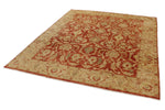 8x10 Red and Ivory Turkish Oushak Rug