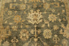 6x9 Gray and Ivory Turkish Oushak Rug