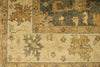 6x9 Gray and Ivory Turkish Oushak Rug