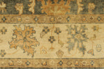 6x9 Gray and Ivory Turkish Oushak Rug