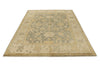 6x9 Gray and Ivory Turkish Oushak Rug