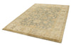 6x9 Gray and Ivory Turkish Oushak Rug