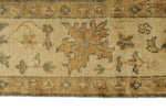 6x9 Gray and Ivory Turkish Oushak Rug