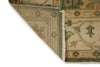 6x9 Green and Ivory Turkish Oushak Rug