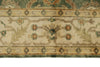 6x9 Green and Ivory Turkish Oushak Rug