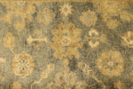 6x9 Gray and Ivory Turkish Oushak Rug