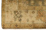 6x9 Gray and Ivory Turkish Oushak Rug