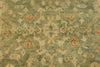 6x9 Green and Ivory Turkish Oushak Rug