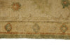 6x9 Green and Ivory Turkish Oushak Rug