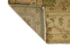 6x9 Green and Ivory Turkish Oushak Rug