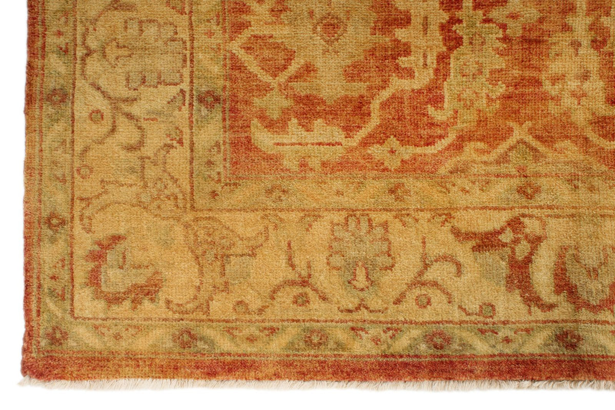 8x10 Rust and Gold Turkish Oushak Rug