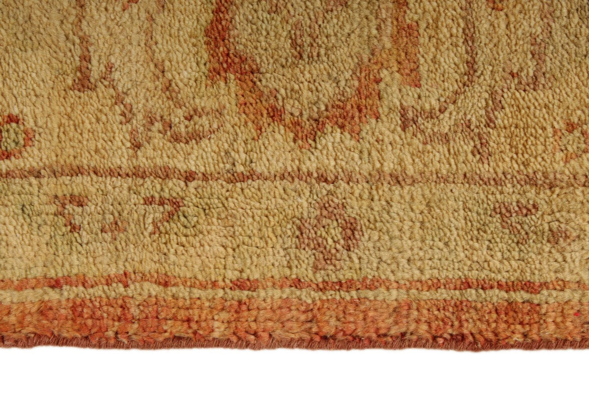 8x10 Rust and Gold Turkish Oushak Rug