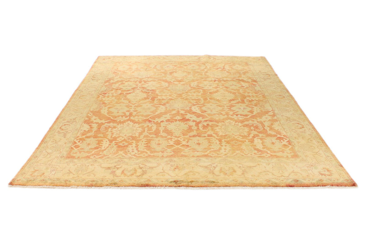 8x10 Rust and Gold Turkish Oushak Rug