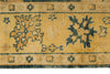 6x9 Green and Ivory Turkish Oushak Rug