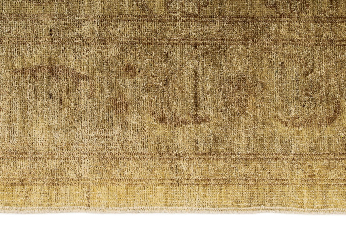 6x8 Ivory and Beige Turkish Oushak Rug