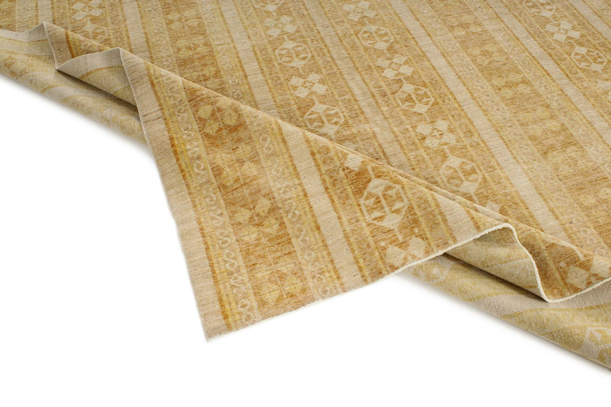 8x10 Light Brown and Beige Modern Contemporary Rug