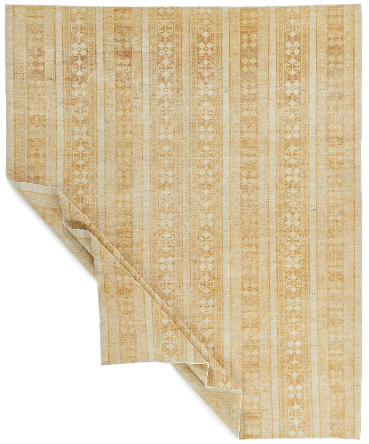8x10 Light Brown and Beige Modern Contemporary Rug