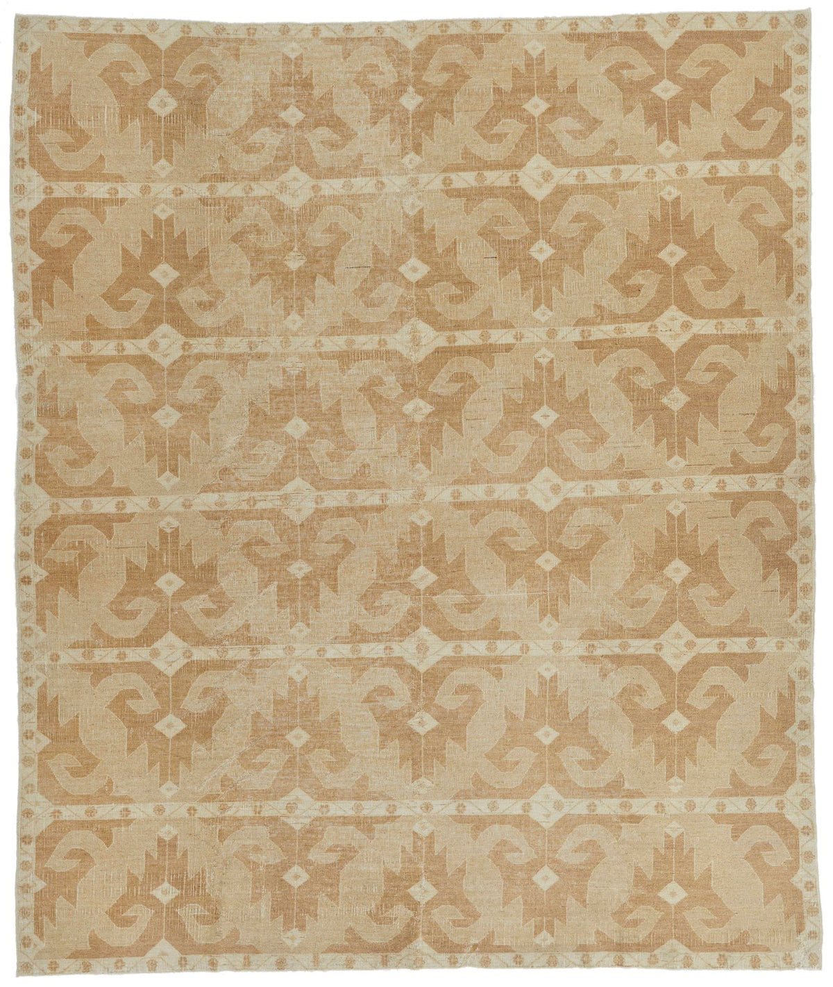 9x10 Beige and Beige Modern Contemporary Rug