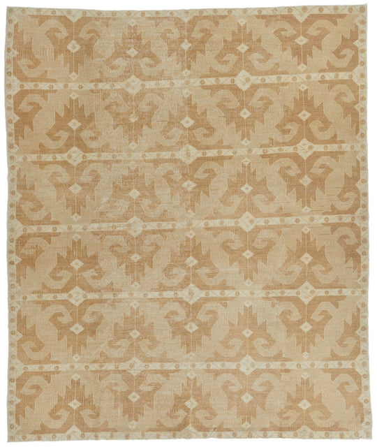 9x10 Beige and Beige Modern Contemporary Rug