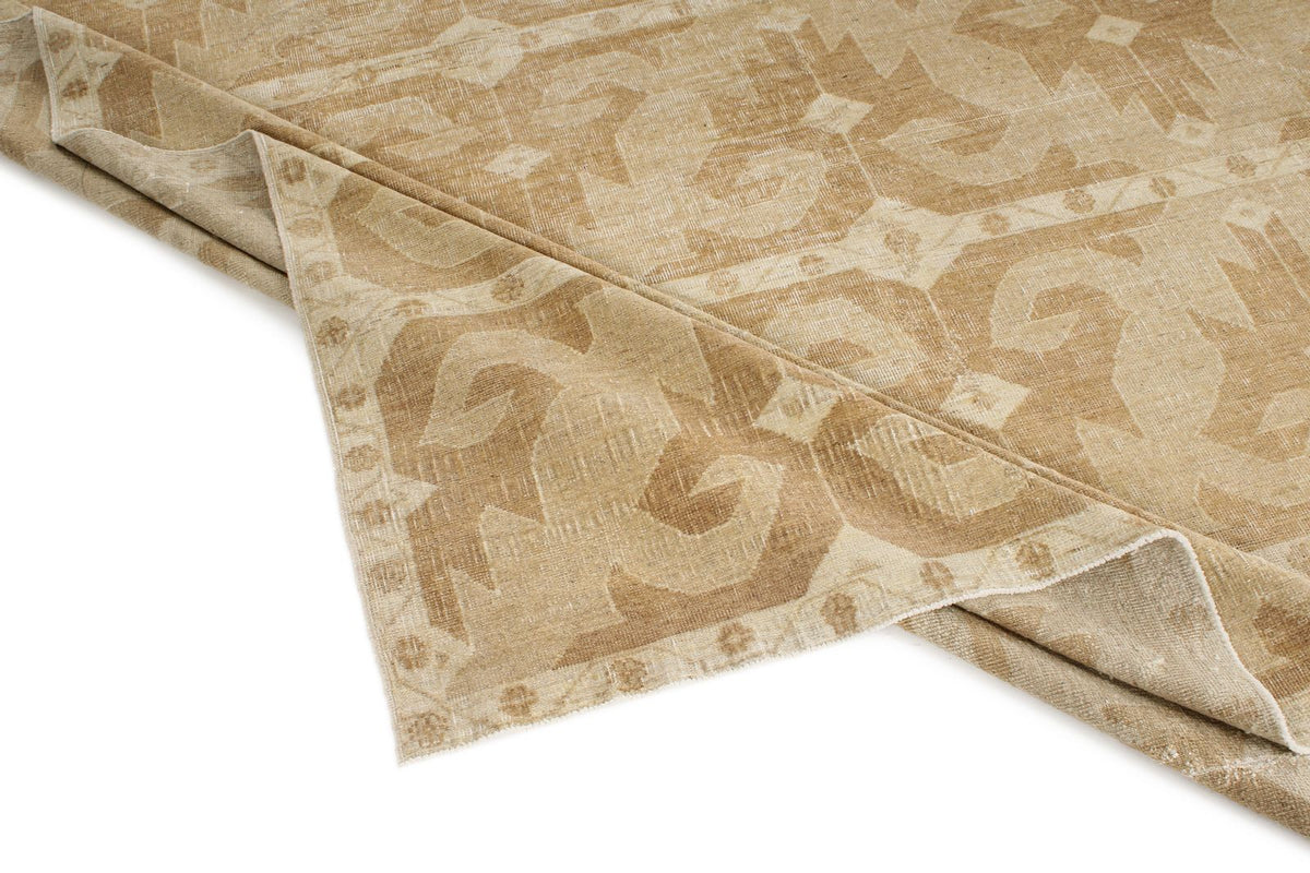 9x10 Beige and Beige Modern Contemporary Rug