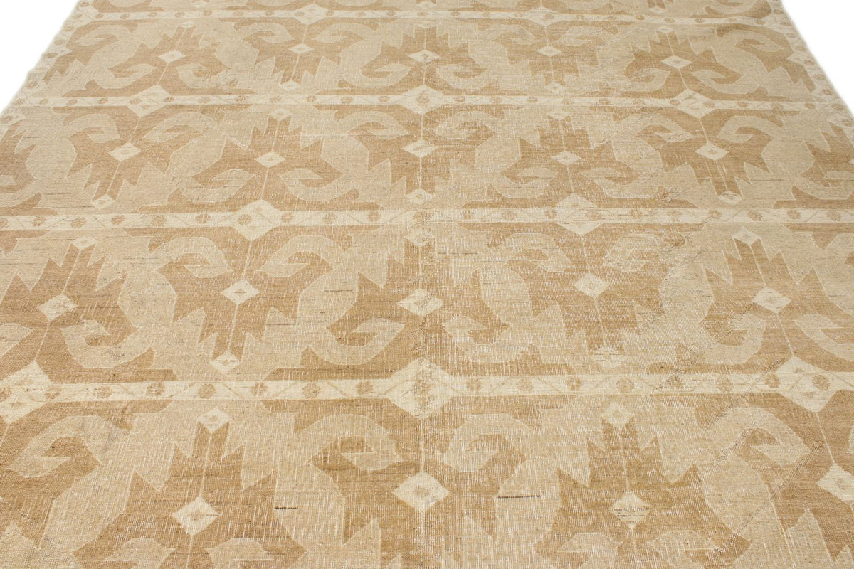 9x10 Beige and Beige Modern Contemporary Rug