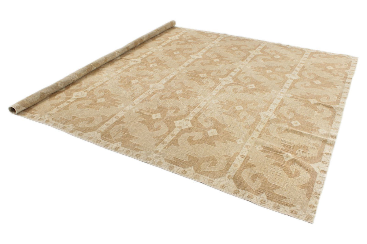 9x10 Beige and Beige Modern Contemporary Rug