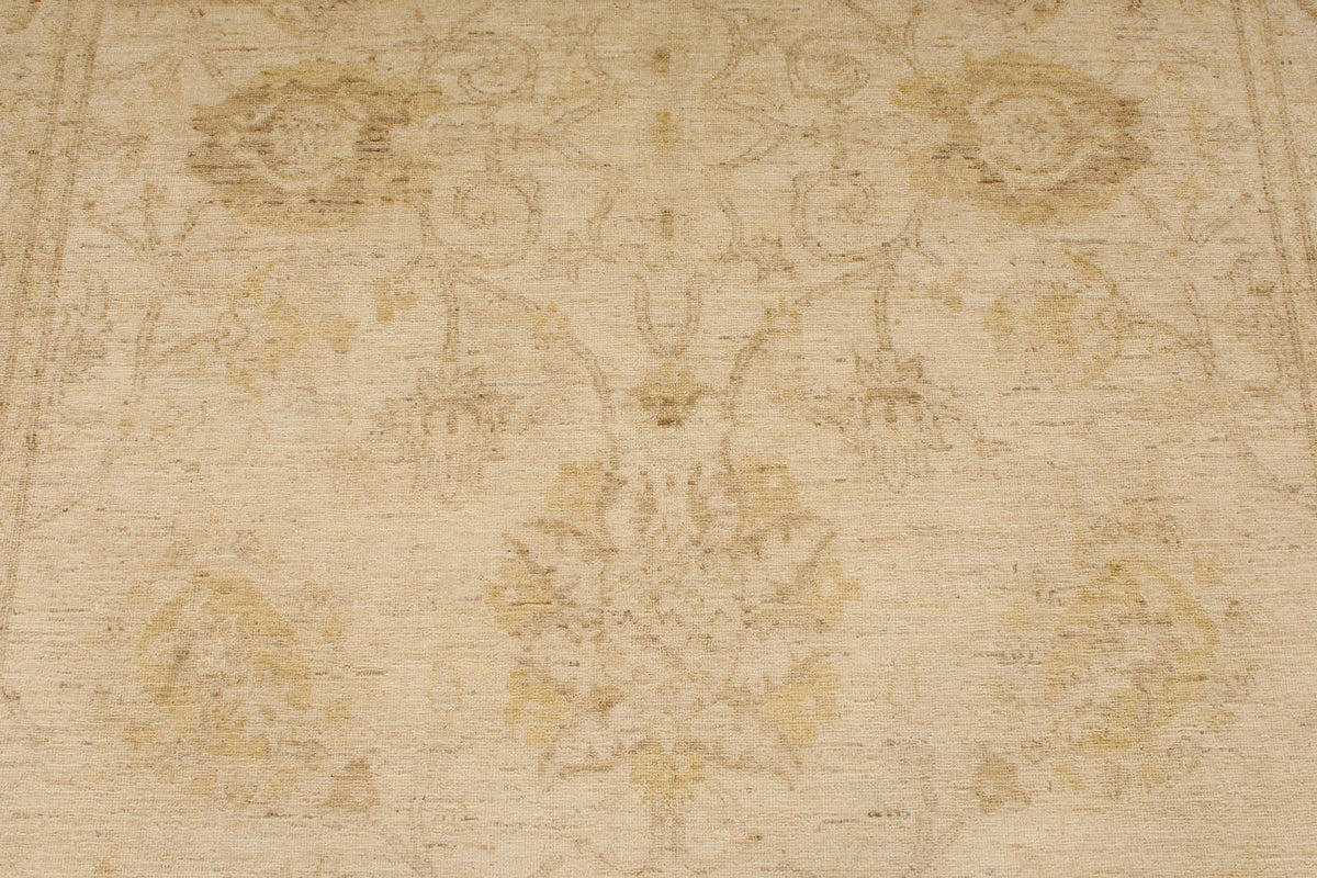 6x10 Ivory and Beige Modern Contemporary Rug