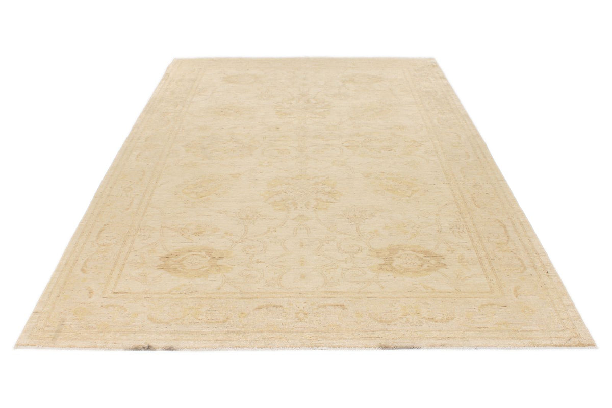 6x10 Ivory and Beige Modern Contemporary Rug