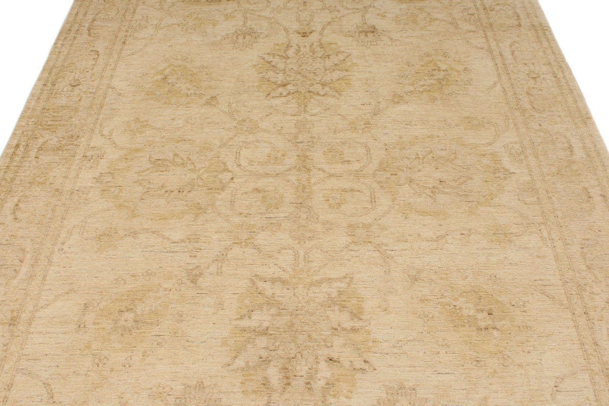 6x10 Ivory and Beige Modern Contemporary Rug