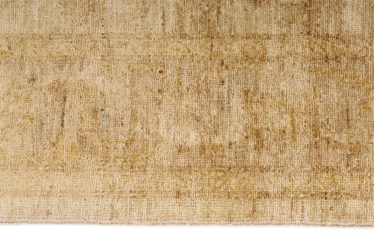 6x9 Beige and Ivory Turkish Oushak Rug