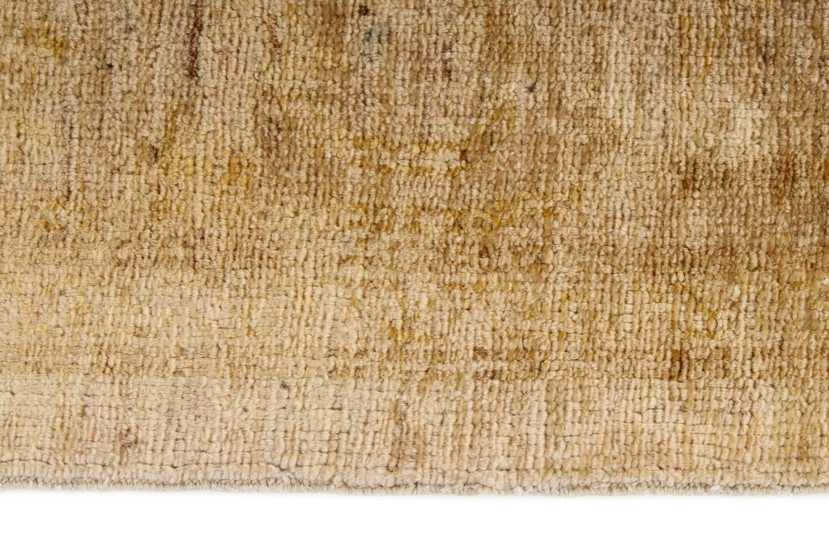 6x9 Beige and Ivory Turkish Oushak Rug