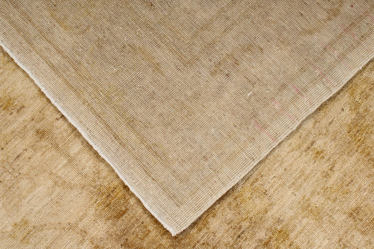 6x9 Beige and Ivory Turkish Oushak Rug