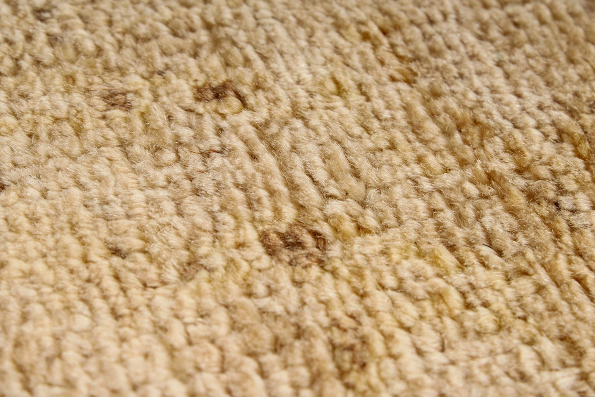 6x9 Beige and Ivory Turkish Oushak Rug