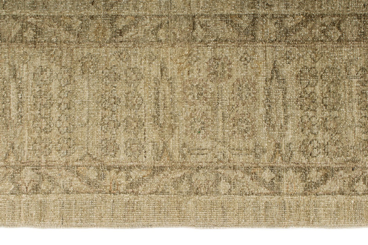 8x10 Brown and Ivory Turkish Oushak Rug
