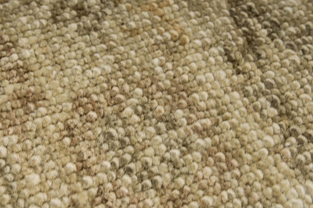 8x10 Brown and Ivory Turkish Oushak Rug