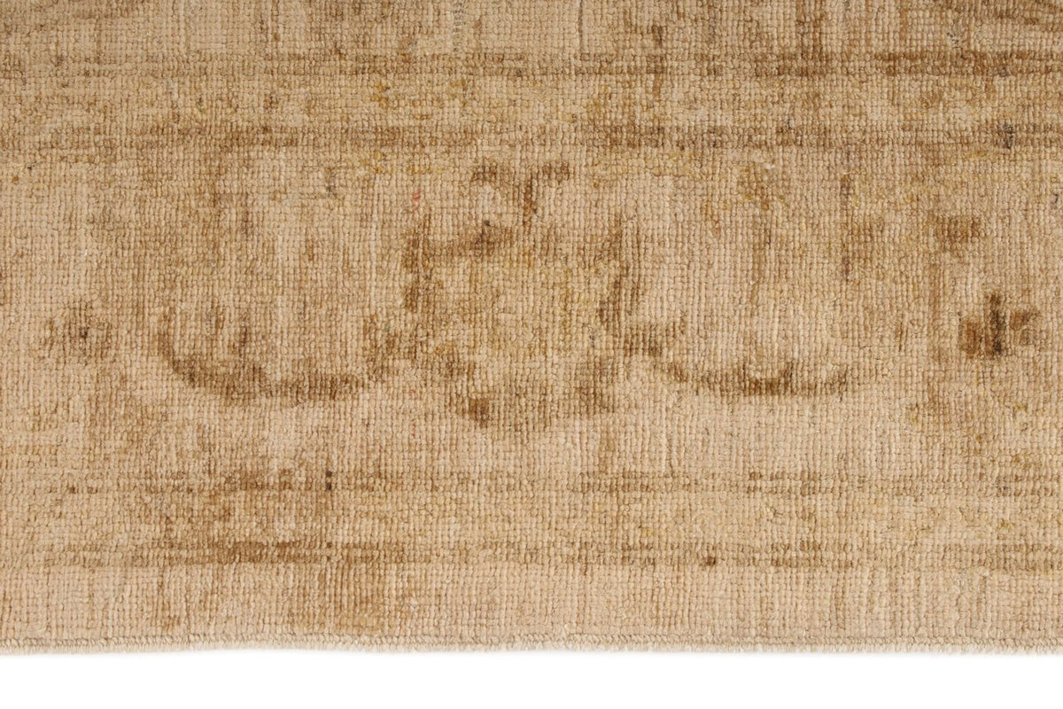 6x10 Ivory and Gold Turkish Oushak Rug
