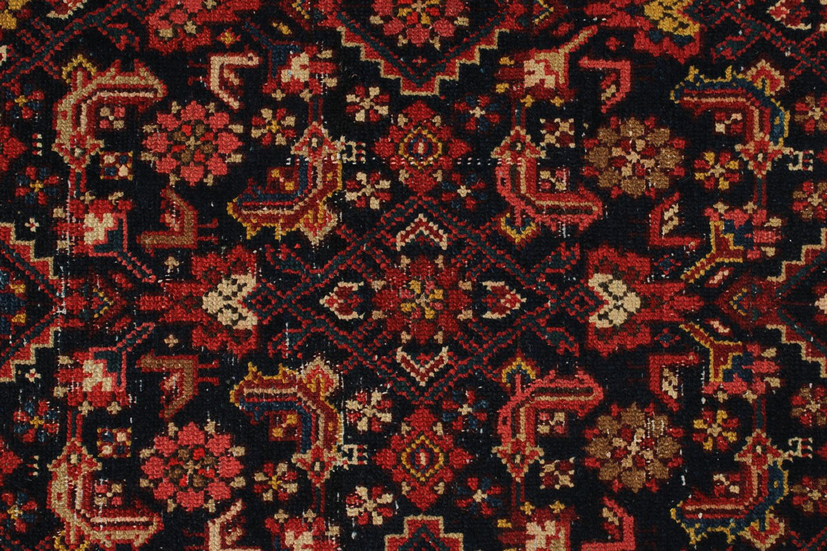 4x17 Navy and Ivory Persian Runner