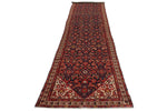 4x17 Navy and Ivory Persian Runner