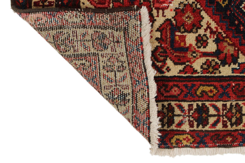 4x17 Navy and Ivory Persian Runner