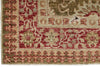 3x4 Green and Red Turkish Oushak Rug